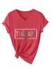 Terapia Ocupacional Sitio Independiente Lista de Deseos de Amazon Moda Versátil Camiseta de Manga Corta con Cuello en V para Mujer