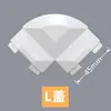 45 Tipos de Accesorios para Mamparas de Pantalla 320 Estación de Trabajo de Escritorio Portatarjetas Combinación de Piezas Aleación de Aluminio Cubierta de Hebilla para Pie de Mesa