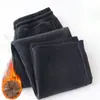 Calça casual de perna reta, corte solto, nova para outono/inverno, calça comprida atlética de veludo cotelê larga, forrada com fleece e espessada, atacado