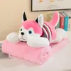 Juguete de Peluche Nuevo Lindo Transfronterizo Manta de Aire Acondicionado Dos en Uno Manta para Siesta de Niños Almohada Doble Uso Cojín de Cama
