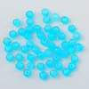 Cuentas Redondas de Gelatina Acrílica Color Caramelo Agujero Recto Cuentas de Color Material para Manualidades DIY Cuentas Sueltas Fabricante Venta al por Mayor