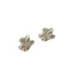 Pendientes Minimalistas Únicos y Sofisticados para Mujer, Pequeños Irregulares Simples de Moda Versátiles Flor Plegada
