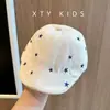 Gorra estilo coreano de pico de pato para bebé, boina de cinco puntas de moda para primavera y otoño, gorra hacia adelante nueva para bebés y niños pequeños, sombrero para el sol