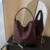 Bolso de Hombro Grande con Estampado de Leopardo Retro para Mujer 2025 Otoño Nicho Elegante de Alta Gama Bolso de Axila Casual