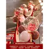 Decoración Barandilla Escalera Boda Gama Alta Casa Nueva Lejos Globo Arreglo Romántico Traje Pasillo Flores Lejos Escalera Mecánica