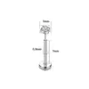 Conjunto de Piercing de Nariz de Aço Inoxidável com 12 Peças, Best-Seller Transfronteiriço, Argola Básica de Nariz com Zircônia em Formato de Coração, Joia para Piercing
