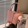 Bolso Pequeño Texturizado de Alta Gama para Mujer, Nueva Moda Verano 2026 Bolso Cruzado Versátil, Bolso de Mano para Mujer, Bolso Cubo Madre e Hija