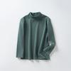 Camiseta Térmica de Base Cálida para Otoño e Invierno para Niños, Top de Otoño para Niños Estilo Coreano de Cuello Medio, Ropa Interior para Bebés Niñas Top de Color Sólido de Cuello Medio-Alto