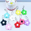Colgante de Taza de Agua de Goma Suave de PVC Colgante de Flor Colorida Dopamina Llavero DIY Adorno de Flor Pequeña
