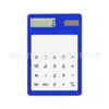 Calculadora portátil transparente de punto, computadora creativa para estudiantes, mini computadora solar, LOGOTIPO imprimible