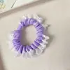 Encaje Encaje Color Caramelo Anillo para el Pelo Intestino Grueso Cuerda para el Pelo de Alta Elasticidad Fresca y Linda Flor para el Pelo Cuerda para el Pelo de Cola de Pedal Alto Accesorios para el Cabello para Mujer