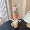 Pequeño Regalo para el Día del Maestro Bouquet Tejido a Mano de Lana Girasol Rosa Regalo para Maestro de Jardín de Infancia Escuela Primaria