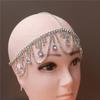 Accesorios para el cabello con borlas de diamantes y gotas de agua, estilo nupcial, venta al por mayor, estilo europeo y americano, cadena para la frente, tocado, diadema, accesorios