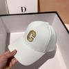 Gorra de béisbol para mujer Primavera y Otoño estilo coreano letra R Marca 2024 Nueva Moda ala grande adelgazante rostro gorra pequeña con visera para hombre.