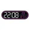 Reloj de Estilo Geométrico Simple, Reloj Decorativo para Sala de Estar y Comedor, Reloj Electrónico LED Multifuncional, Reloj de Dormitorio Gh9009