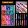 Película Transparente de Cristal para Extensión de Uñas Color Macarrón Modelo Nuevo Transfronterizo Sin Soporte de Papel Set de 288 Piezas