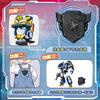 Mini Fuerza Secreta 7 Fuerza Súper Policial Robot Patrulla Deformación Fuller Mecha Juguete Regalo