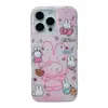 Lindo Dibujo Animado Conejo Miffy Adecuado para Funda de Teléfono Móvil Apple 16Promax Iphone15P Niña 14 Creativo 13Pro