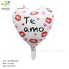 Nuevo globo de aluminio de 18 pulgadas con forma de corazón español con confesión romántica Te amo globo de decoración de fiesta de cortejo del Día de San Valentín