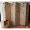 Biombo de Paja Tejida de Bambú Ratán Pastoral para Entrada Vestidor Pantalla Plegable Simple de Moda para Sala de Estar Dormitorio Pantalla Plegable Simple