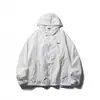 Nanxia Disguise 2026 Verano Nuevo Chaqueta con Capucha para Exteriores Protección Solar UPF50+ para Hombres, Chaqueta Ligera Estampada Estilo Montaña