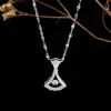 Nuevo estilo ins collar de plata joyería mujeres no se decolora simple alto sentido titanio acero collar mujeres fabricantes venta al por mayor