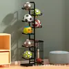 Estante de baloncesto transfronterizo personalizado hecho de hierro, estante multiusos para almacenar y exhibir balones de baloncesto y fútbol