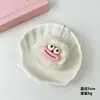 Chaveiro Bola de Pelo com Boca de Salsicha Engraçada de Desenho Animado Divertido para Casal Namorada Pingente de Mochila de Estudante Fofo