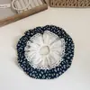 Anillo para el pelo de gran tamaño estilo Hong Kong con encaje de volantes florales pequeños para el pelo de mujer, cuerda para el pelo de tela de alta calidad, cuerda para el pelo enrollada, anillo para el pelo de viaje para mujer