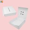 Caixa dobrável de uma peça de sucção magnética personalizado flap branco caixa de presente de armazenamento de roupas de papelão caixa de presente de capa dura