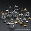 Gema del Tiempo Cúpula de Cristal Bola de Cristal Joyería Hecha a Mano DIY Accesorios para Joyería Agujero Único Hueco Accesorios para Joyería