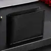 Cartera de Hombre Transfronteriza Simple Corta Fina de Negocios Portatarjetas de Licencia de Conducir Multifuncional Cartera Todo en Uno