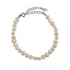026 Pulseira de Prata de Lei S925 com Design de Nicho de Luxo Leve Estilo Coreano, Irregular, Texturizada com Pérola Natural de Água Doce para Mulheres
