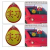 Pegatinas de Prácticas para Novatos de Coche en la Carretera, Pegatinas Reflectantes Magnéticas de Prácticas, Logo de Prácticas en Tarjeta de Papel PVC con Ventosa Pegatinas para Coche