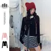SELECCIÓN DEL PERSONAL Camiseta base de manga larga estilo coreano, corte slim, cuello Henry, para mujer, top chaqueta casual y relajado W329
