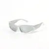 Gafas de Sol para Niños Guerrero del Futuro Montura Estrecha Hacker Genial Lentes Reflectantes Gafas de Sol Personalizadas Gafas de Sol para Montar Niños