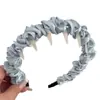 Faixa de Cabelo Plissada Pequena Fresca de Renda Doce com Dentes, Faixa de Cabelo Antiderrapante de Temperamento, Acessório de Cabeça Moderno e Versátil para Mulheres, Novo Estilo