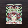 Venta al por mayor de fábrica Color Xizang dorado Kazakilam Tang verde vida pasada lienzo de madre se puede cambiar a figura Thangka