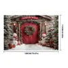 Fondo navideño más vendido transfronterizo: paraíso invernal, fondo fotográfico de bosque nevado, suministros para decoración de fiestas navideñas