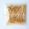 Palitos Decorativos de Bambu Dourados Descartáveis Frutas Prateados 100 unid/Pacote Palitos de Cocktail Dourados Petisco