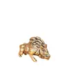 Estilo Vintage Cerdo Mitológico Negro Bajie Prototipo Jabalí Adorno de Latón Escultura de Cobre Mascota de Té Utensilios de Cobre Antiguos Coleccionable