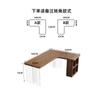 Escritorio de Esquina de Madera Maciza Escritorio para Computadora en Forma de L para Dormitorio en Casa Escritorio de Esquina Simple Moderno Escritorio de Escritura para Estudiantes