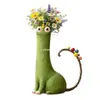Artículo Popular en Sitios Web Independientes: Florero Hecho a Mano con Forma de Gato Original
