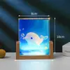Marco de Fotos de Medalla de Cristal Impreso a Color UV Lámpara de Noche Luminosa Plantilla Adorno de Decoración para el Hogar y el Dormitorio Lámpara Regalo Creativo Premio