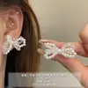 Brincos de Laço Coreanos, Brincos de Luxo Leve e de Alta Qualidade para Mulheres, Design de Nicho Moderno, Brincos Modernos e Elegantes, Atacado
