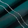 Colar de Prata S925 para Mulheres, Corrente Ondulada em Formato O de Caixa, Corrente Cruzada Estrelada, Corrente de Pino Chopard, Corrente Lisa de Nicho Atacado