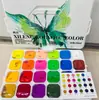 Recomendado por Professor de Artes Tinta Gel Substituta Novo Conjunto de 24 Cores, 35 Cores, 54 Cores, Conjunto de Tinta Guache Gel Marley