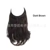 Peluca de Extensión de Cabello con Hilo de Pescar Más Vendida de Amazon para Mujeres, Pieza de Peluca de Extensión de Cabello sin Costuras de Una Pieza, Stock Listo del Fabricante, Popular en Europa y América