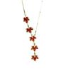 Collar de Hoja de Arce de Lujo Francés para Mujer, Diseño Nicho, Cadena Larga para Suéter, Versátil, Delicada Cadena para Clavícula de Alta Gama