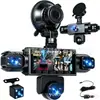 Cámara de Tablero de Cinco Lentes HD 1080P Monitoreo Panorámico Dentro y Fuera del Coche Rotación de 360 Grados Visión Nocturna Grabación de Estacionamiento
